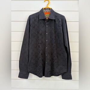 Robert Graham Black Button-Down Casual Shirt